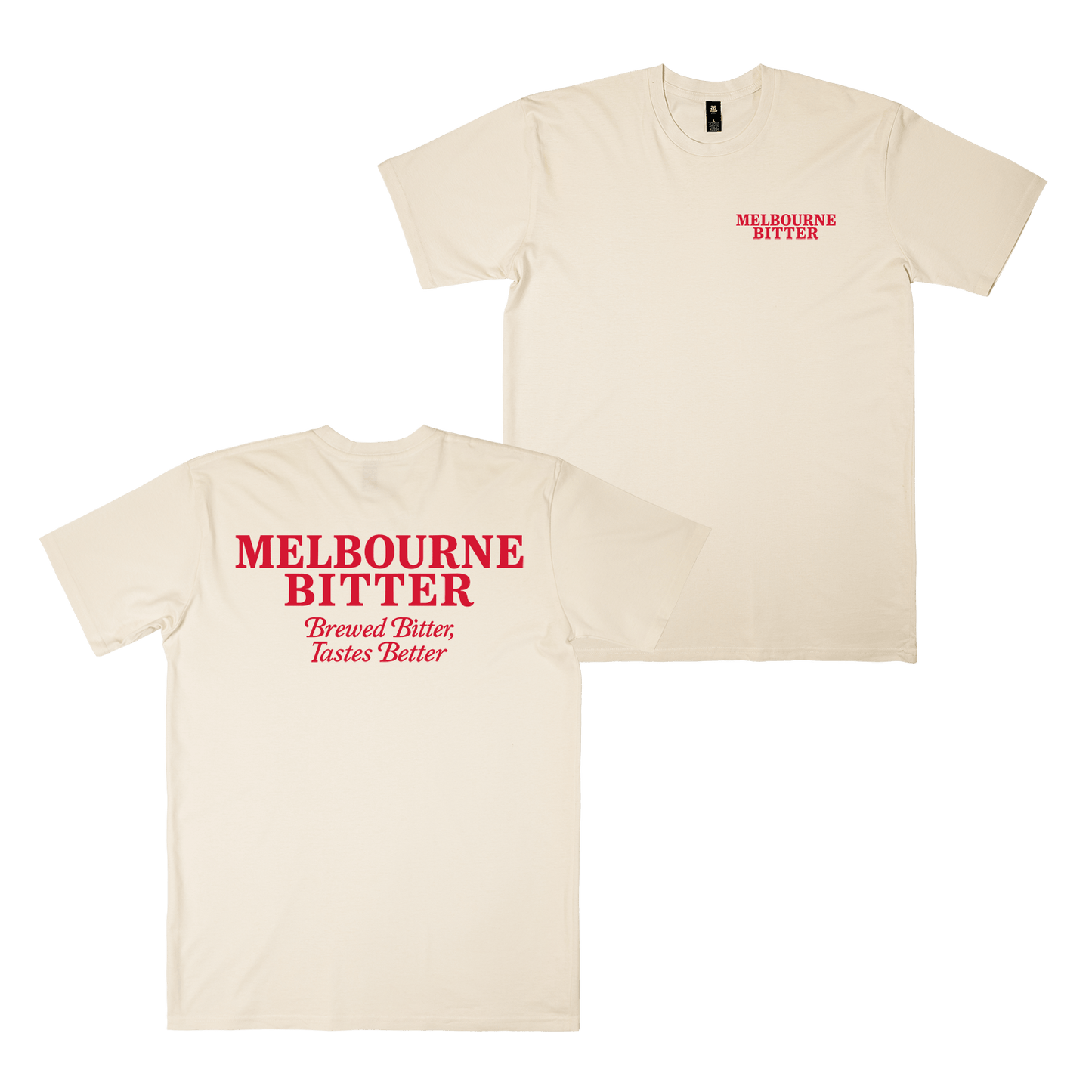 Brewed Bitter Tee Ecru T-Shirt Melbourne Bitter