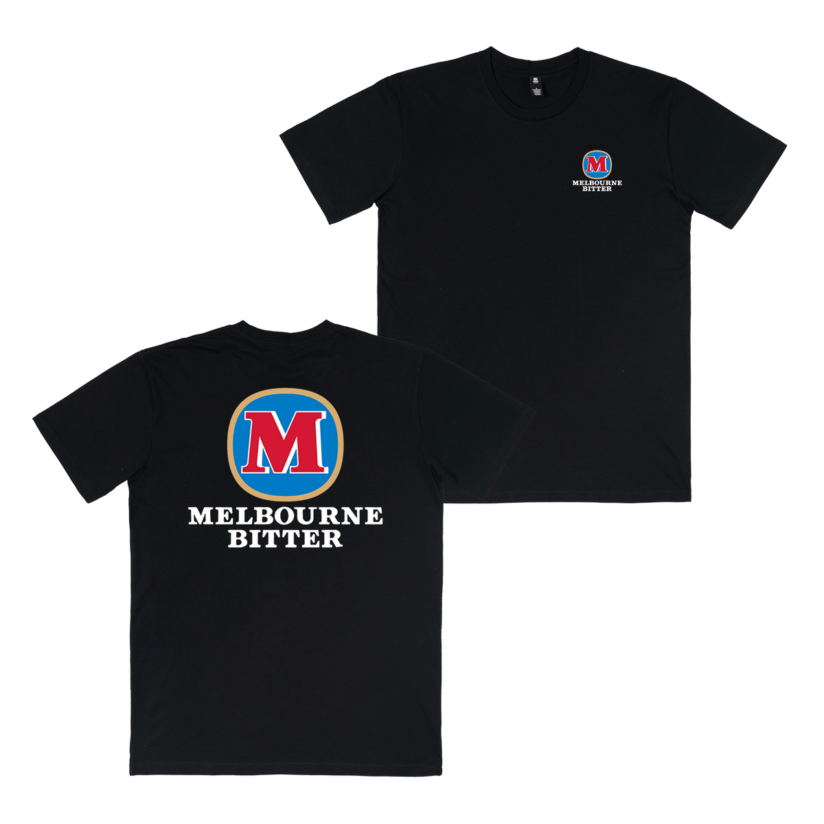 Melbourne Bitter Stripped Tee Black T-Shirt Melbourne Bitter