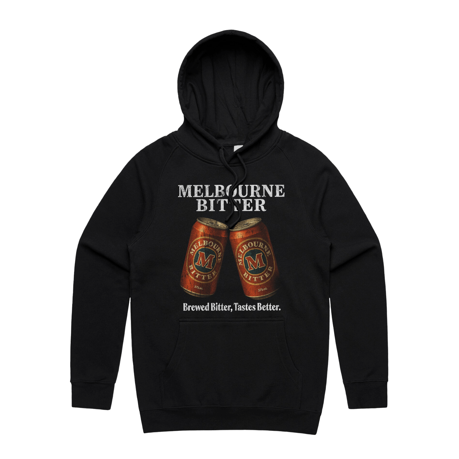 Melbourne Bitter Vintage Hoodie Black Hoodie Melbourne Bitter