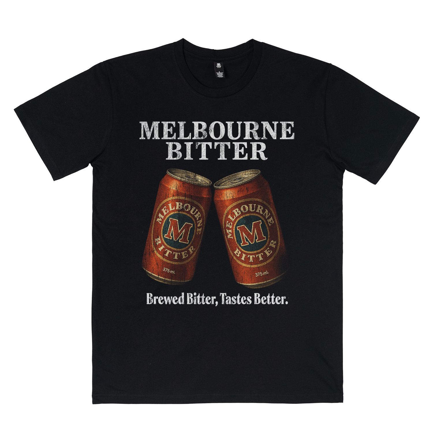 Melbourne Bitter Vintage Tee Black T-Shirt Melbourne Bitter