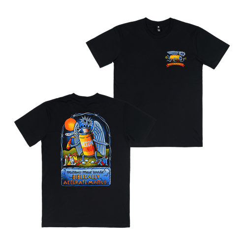 Be Not Afraid Tee Black T-Shirt Milton Mango