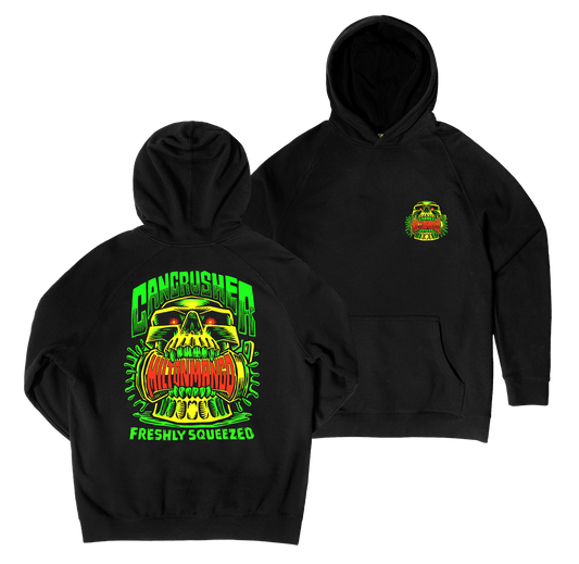 Can Crusher Hoodie Black Hoodie Milton Mango