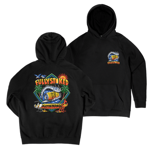 Fully Stoked  Hoodie Black Hoodie Milton Mango