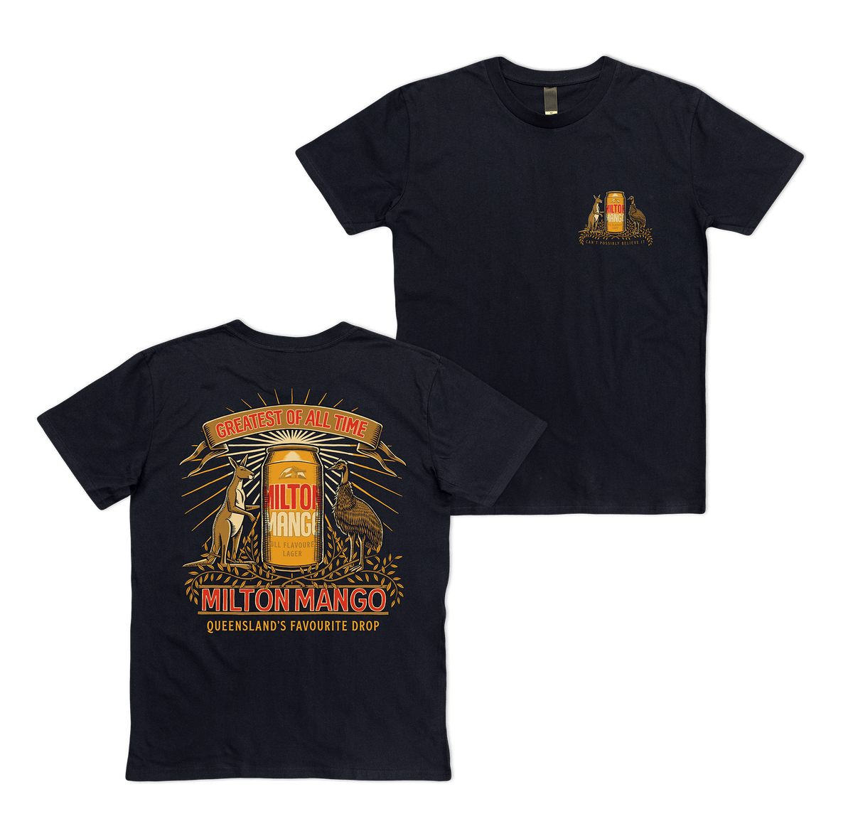 GOAT of Arms Tee Black T-Shirt Milton Mango