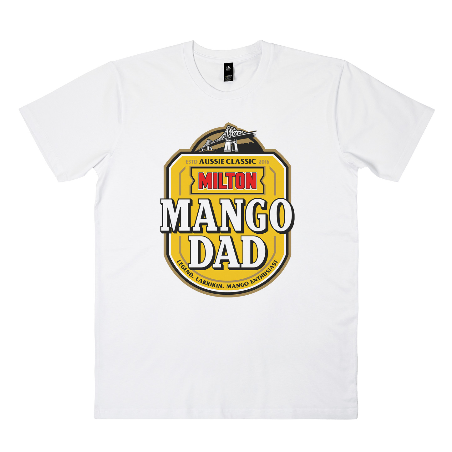 Mango Dad Tee White T-Shirt Milton Mango