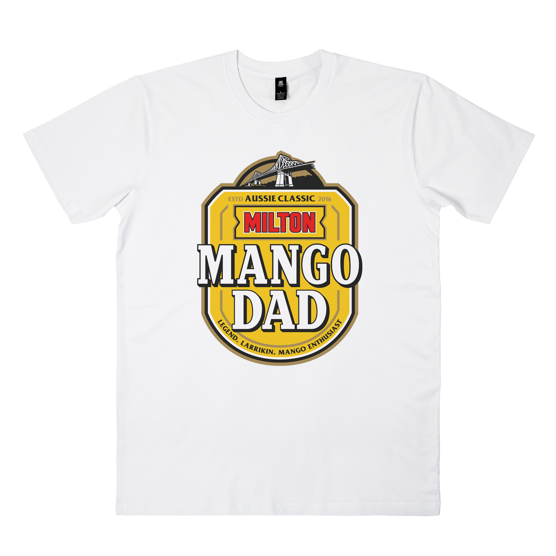 Mango Dad Tee White T-Shirt Milton Mango