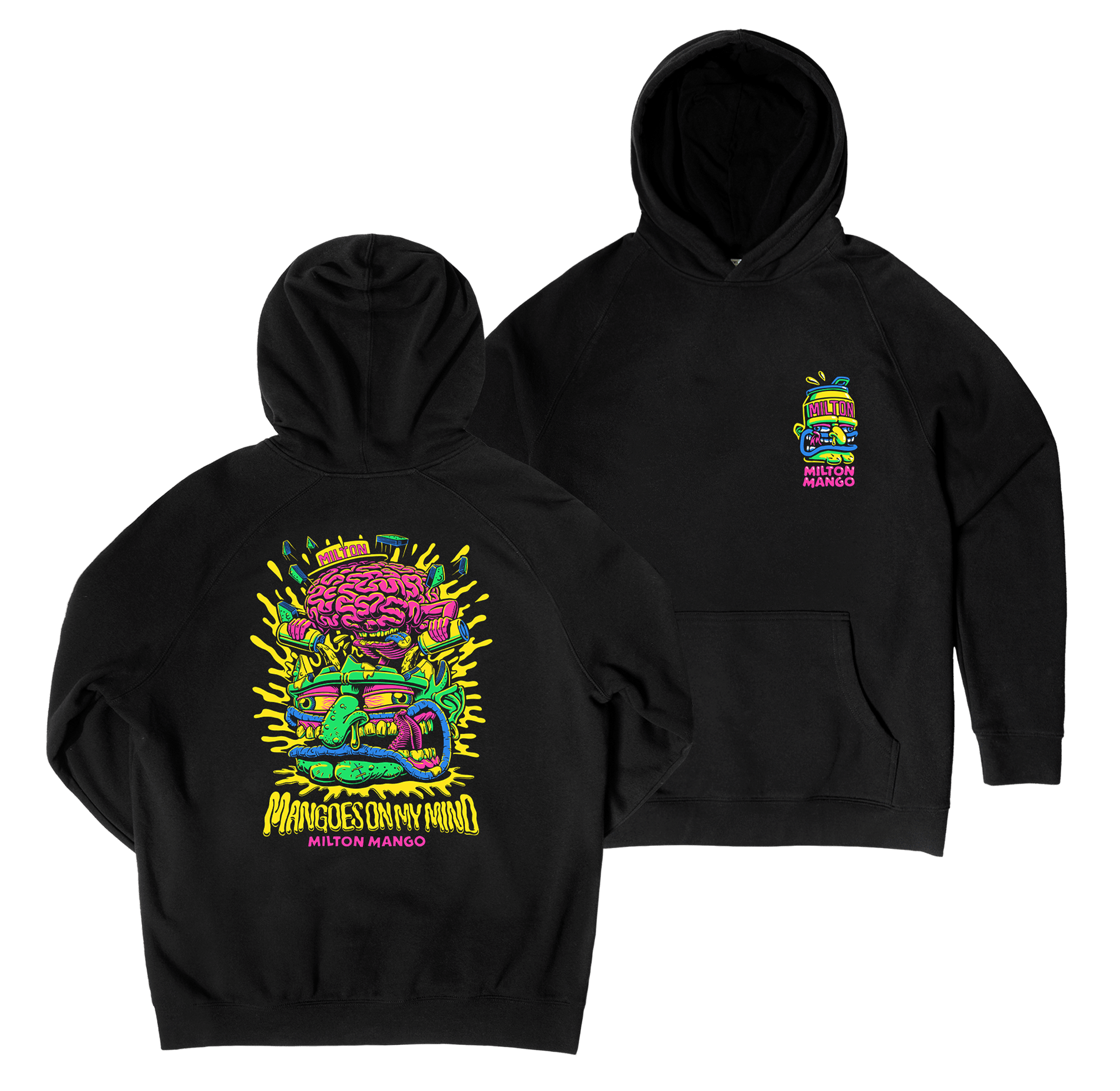 Mangoes on my Mind Hoodie Black Hoodie Milton Mango