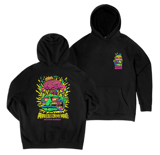 Mangoes on my Mind Hoodie Black Hoodie Milton Mango