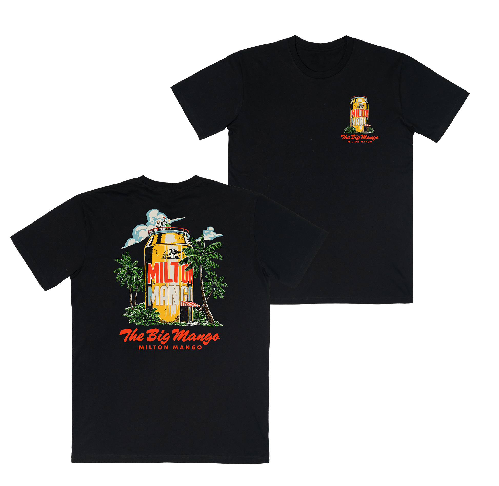 The Big Mango Tee Black T-Shirts Milton Mango