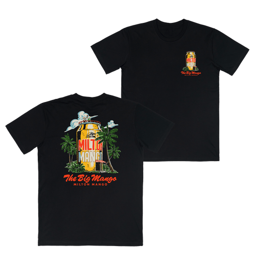 The Big Mango Tee Black T-Shirts Milton Mango