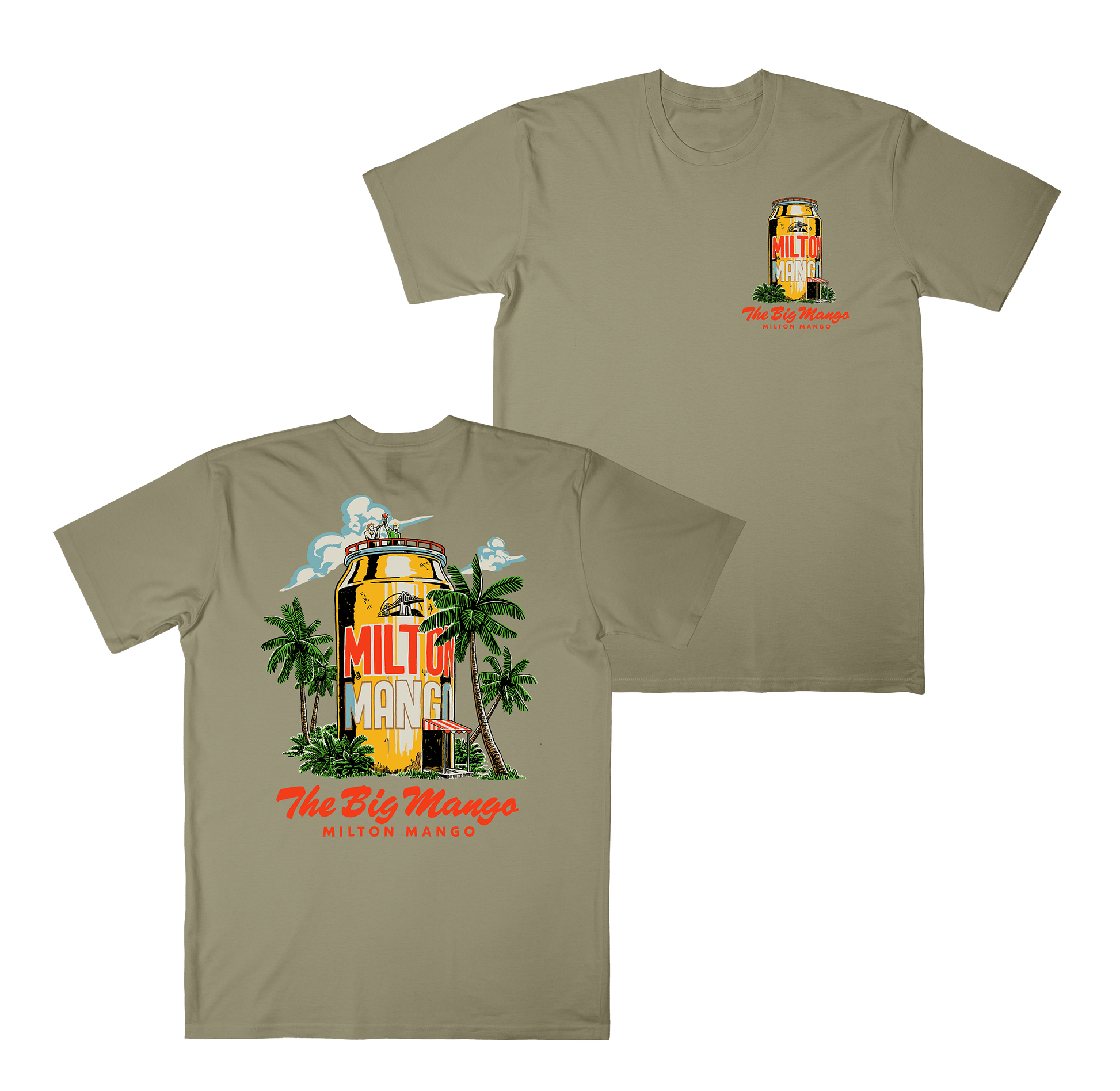 The Big Mango Tee Eucalyptus Tshirts Milton Mango