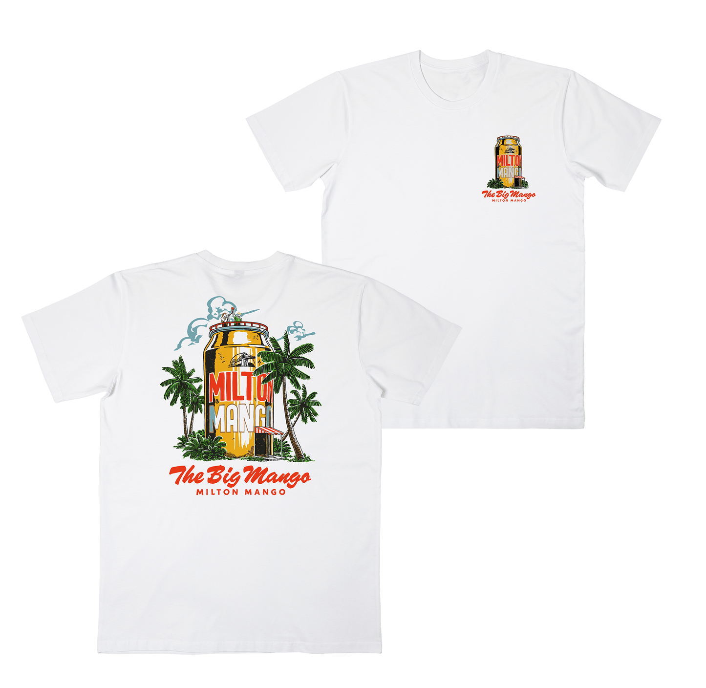The Big Mango Tee White T-Shirts Milton Mango