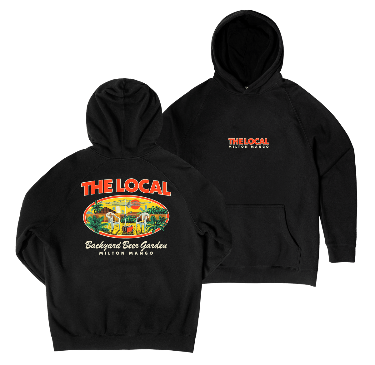 The Local Hoodie Black Hoodie Milton Mango