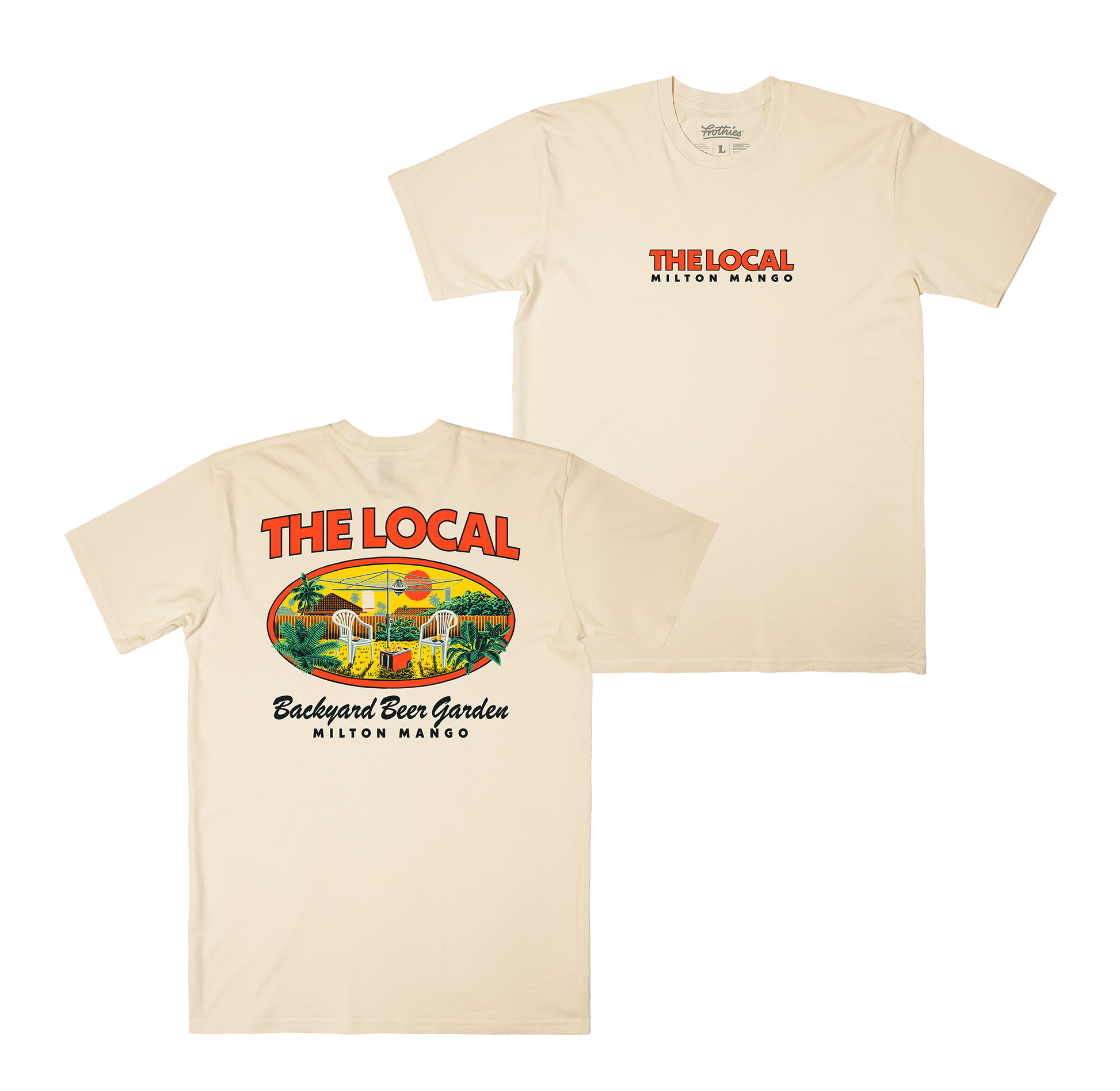 The Local Tee Ecru Tshirts Milton Mango