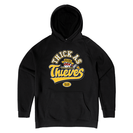 Thick As Hoodie Black Hoodie Milton Mango