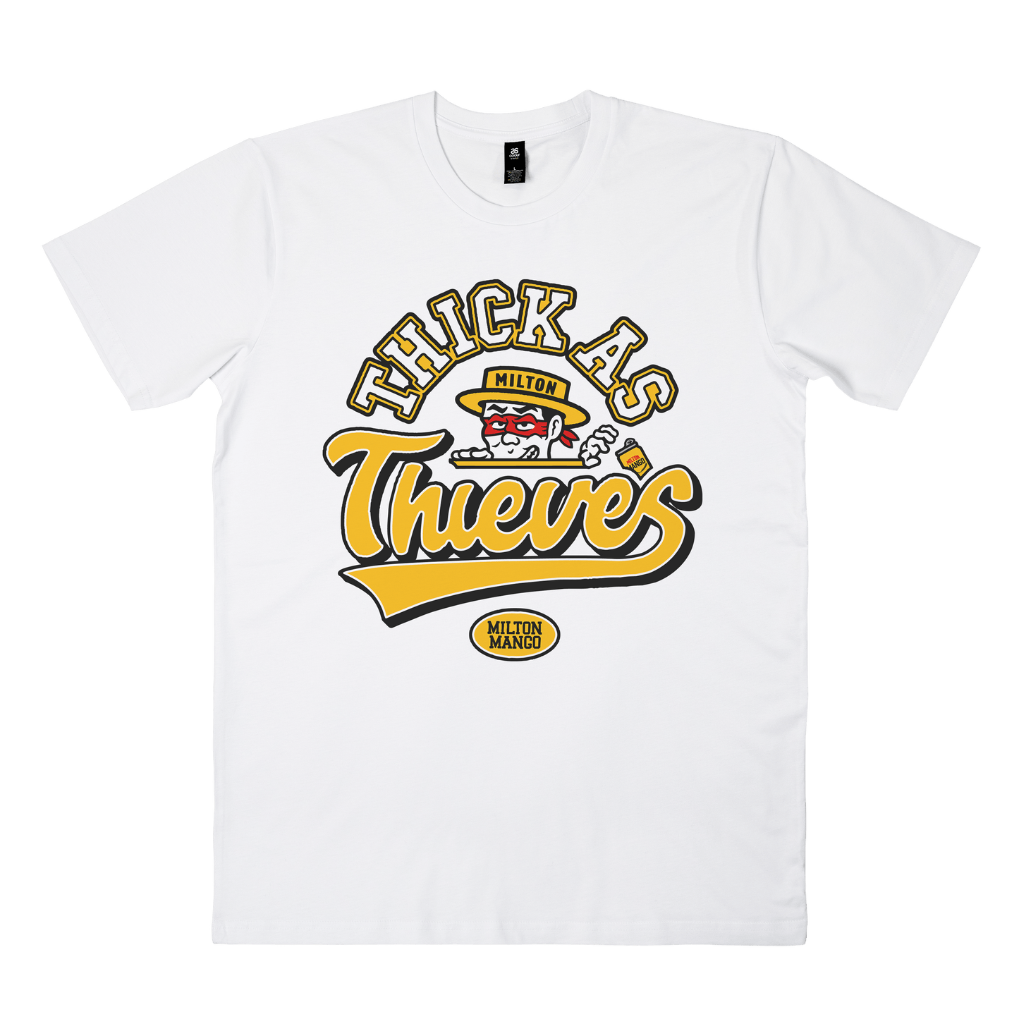 Thick As Tee White T-Shirt Milton Mango