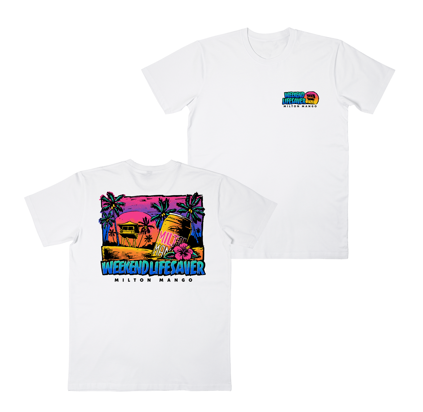 Weekend Lifesaver Tee White Tshirts Milton Mango