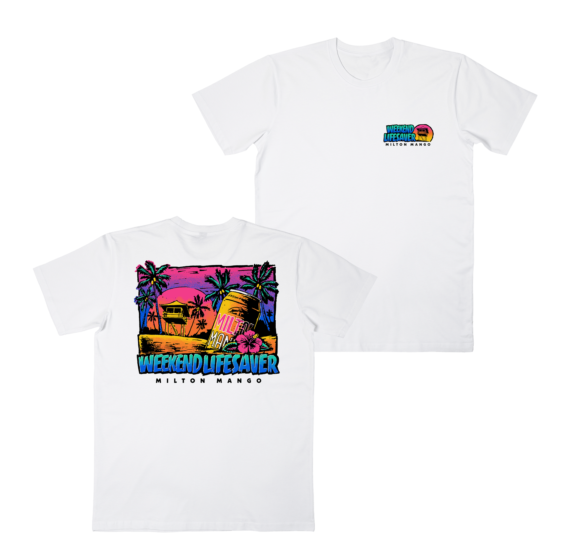 Weekend Lifesaver Tee White Tshirts Milton Mango