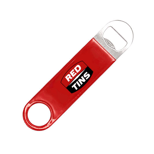 Red Tins Bottle Opener Cooler Red Tins