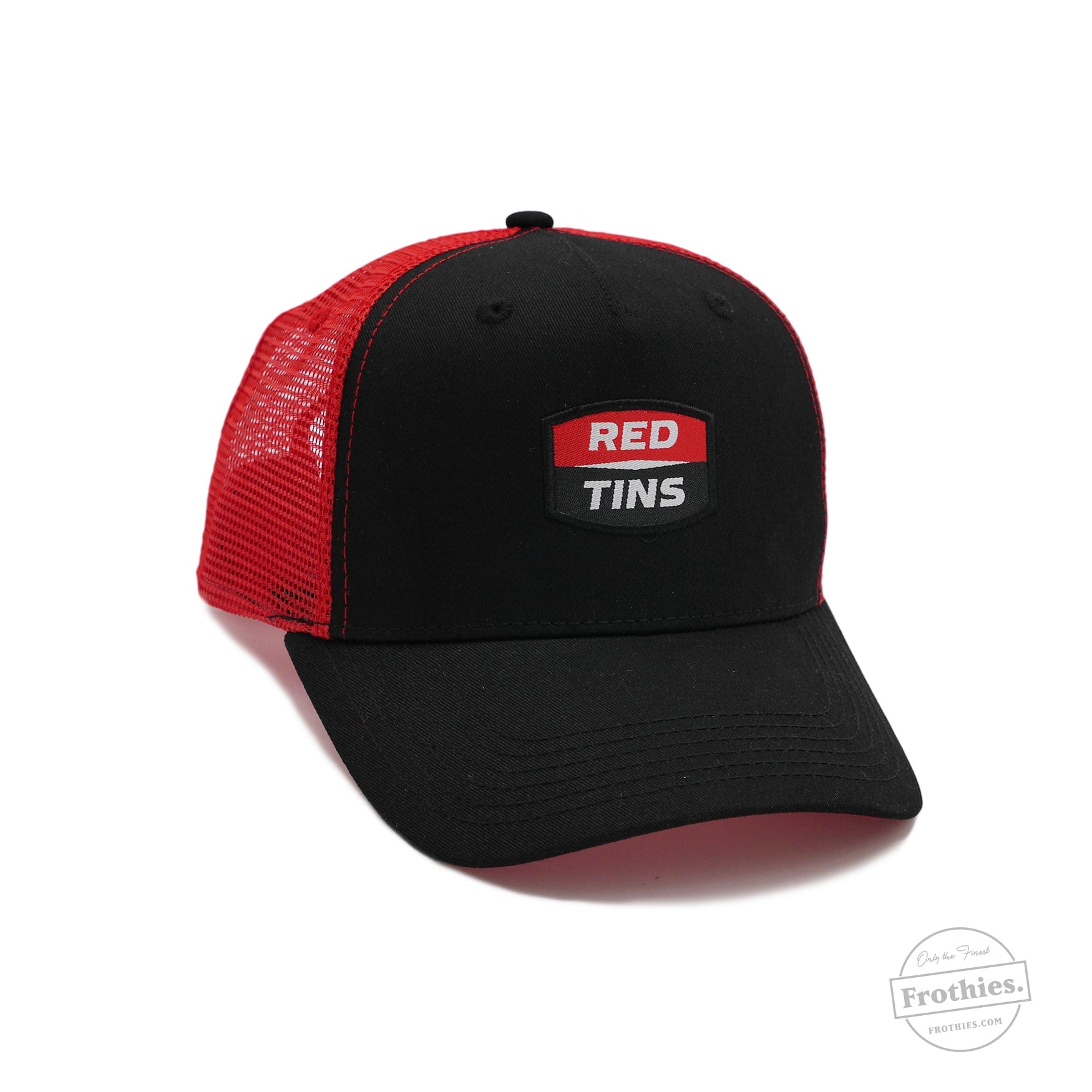 Red Tins Trucker - Black Hat Red Tins