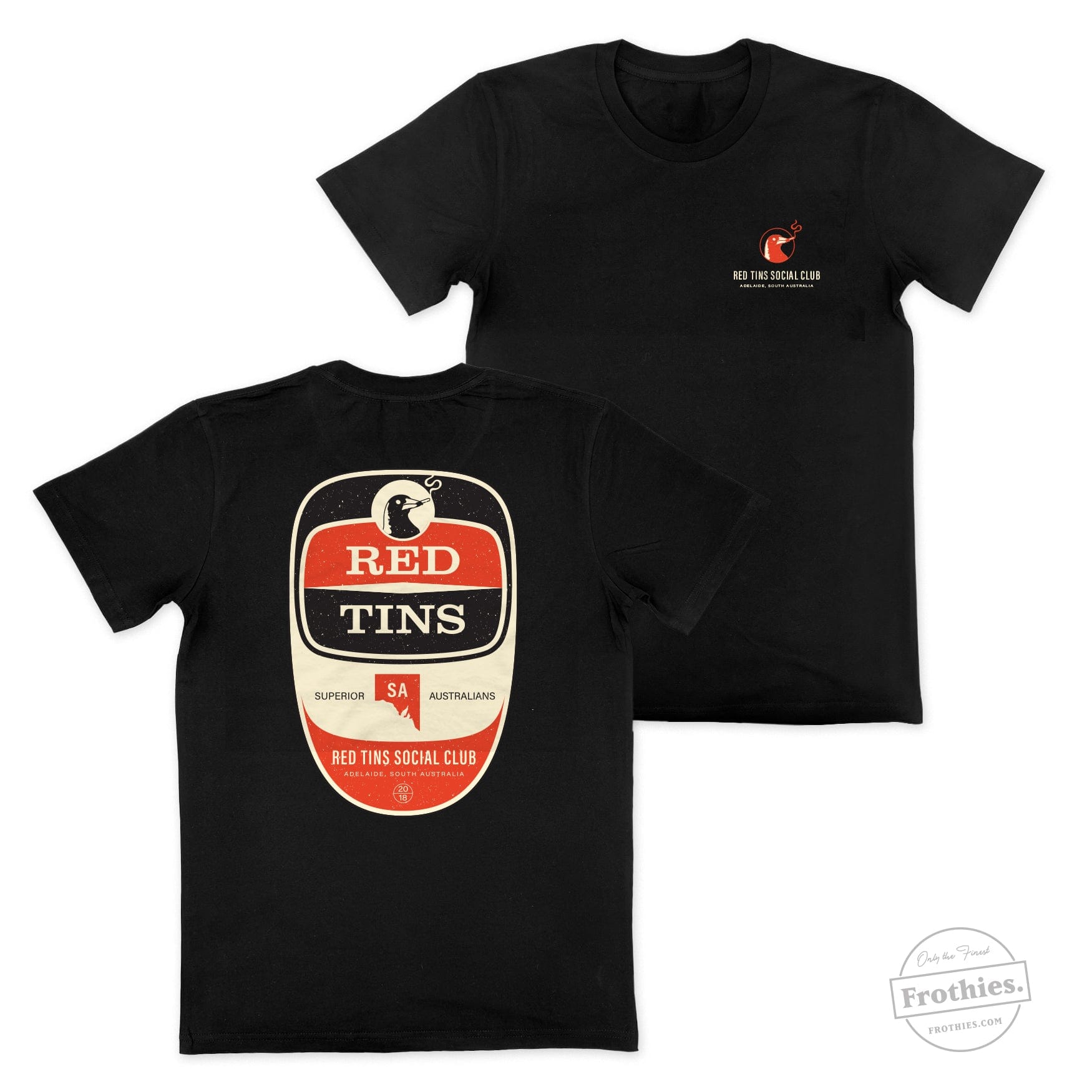 The Superior State Tee T-Shirt Red Tins