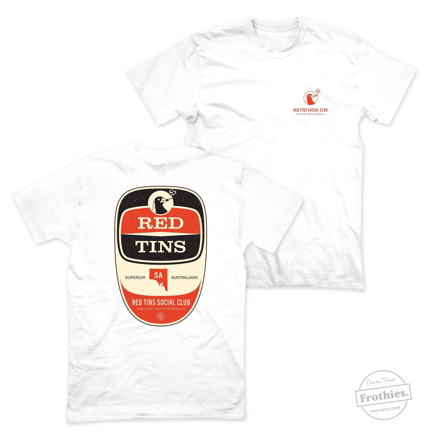 The Superior State Tee T-Shirt Red Tins