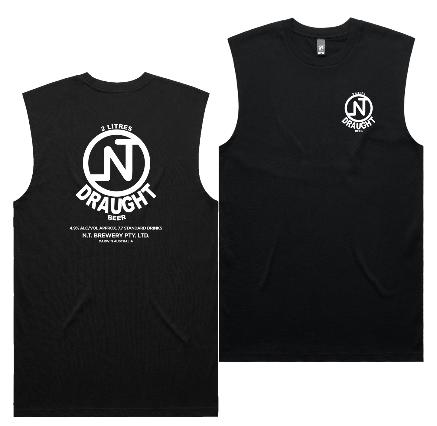 NT Draught Tank — Black front & back