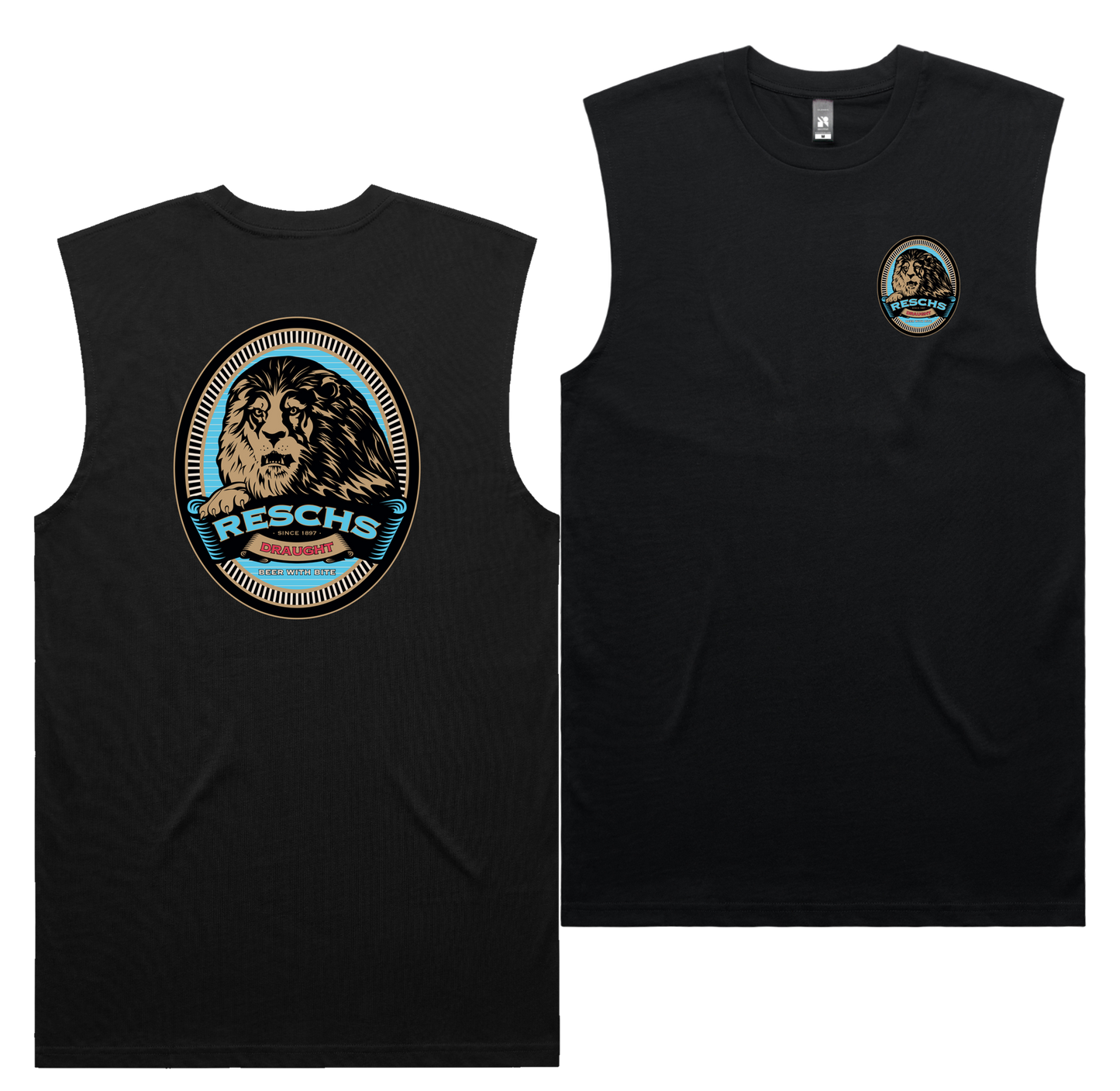 Beer With Bite Tank — Black front & back
