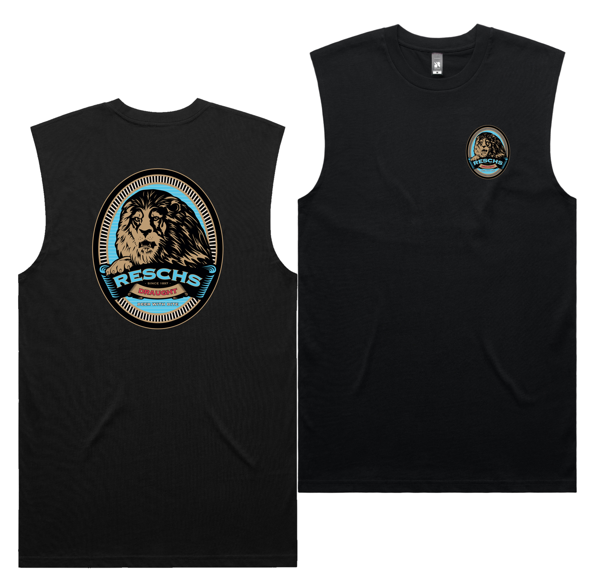 Beer With Bite Tank — Black front & back