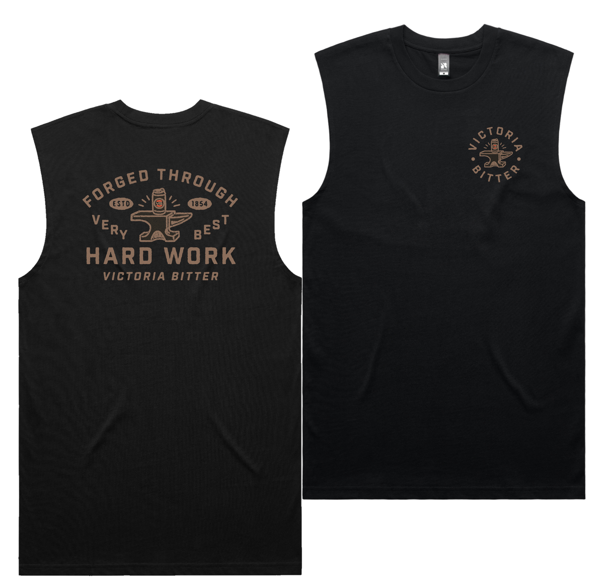 Forged Tank — Black front & back