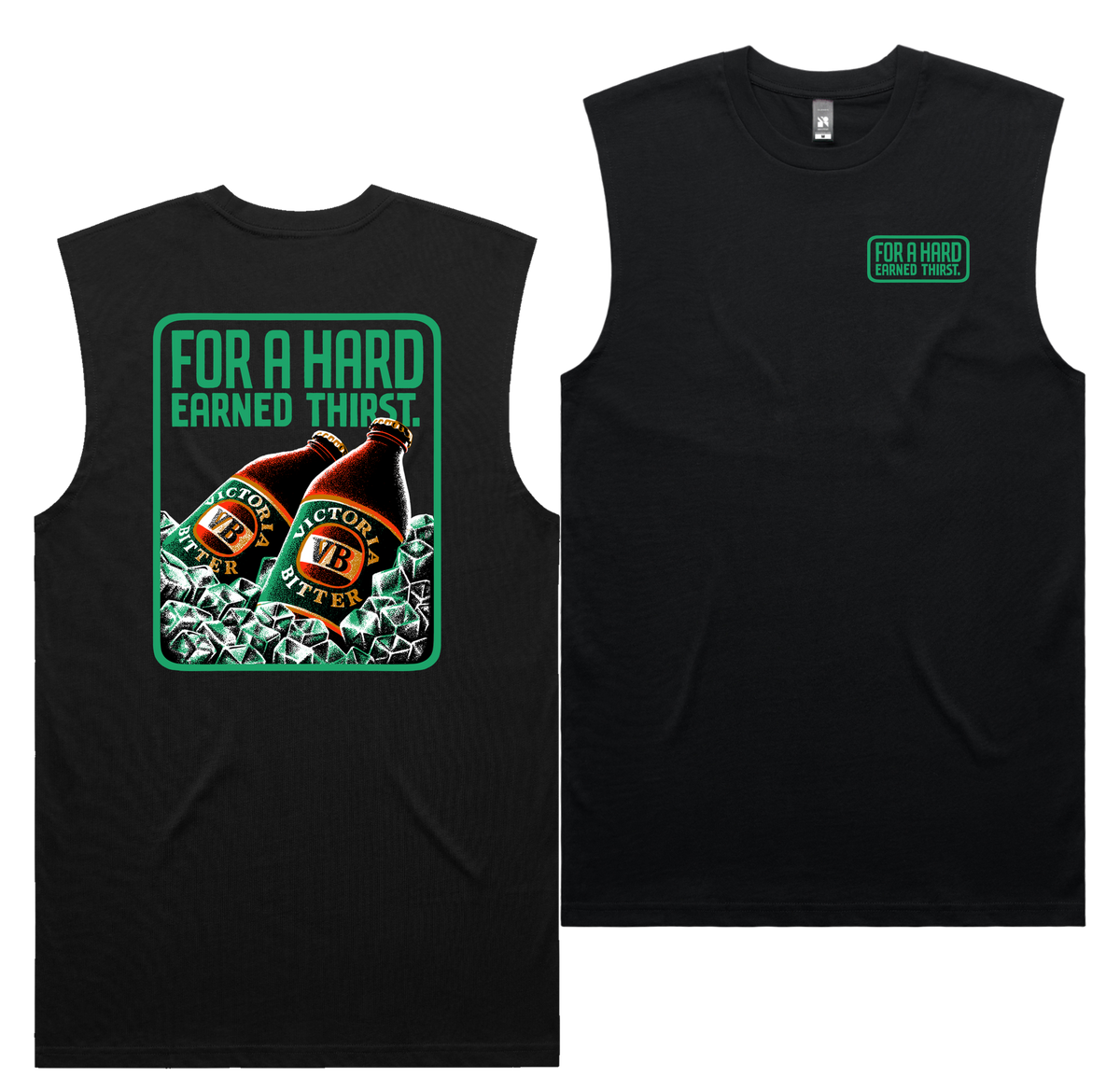 On Ice Tank — Black front & back