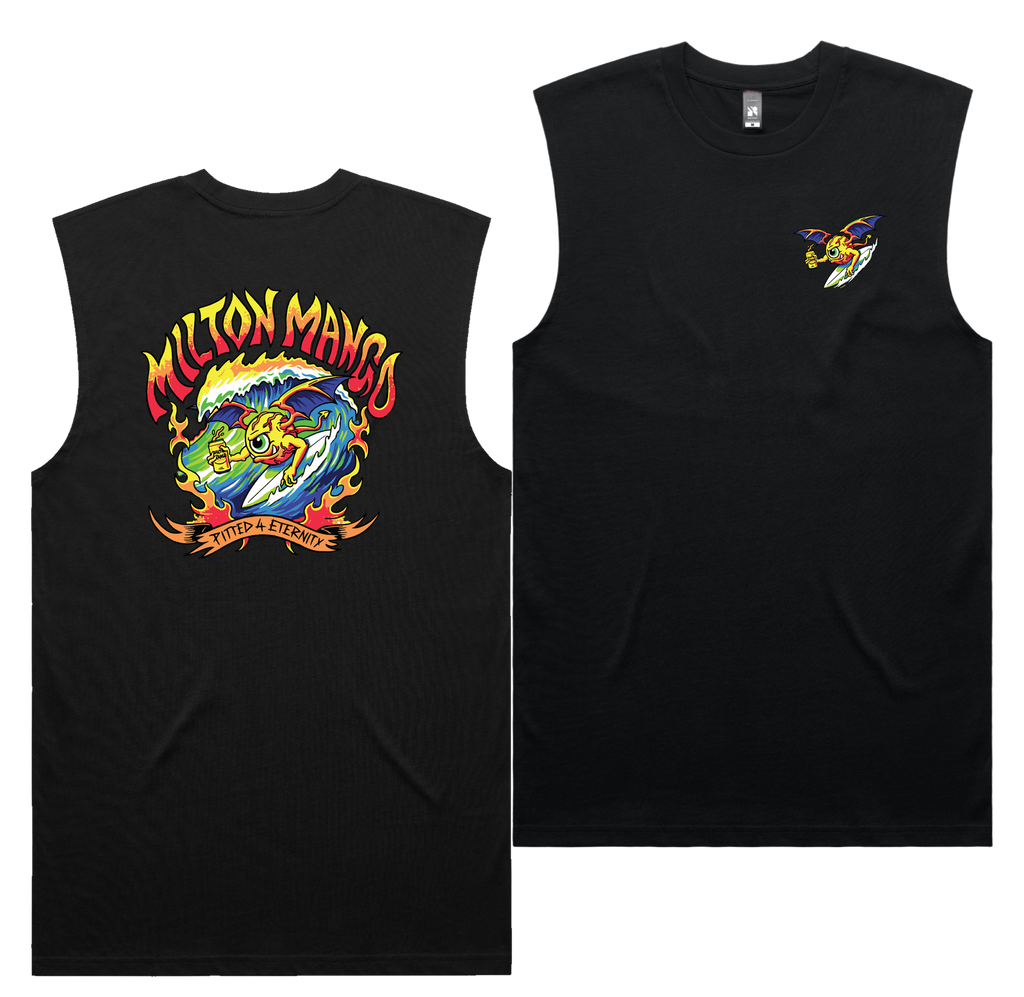 Pitted Tank — Black front & back