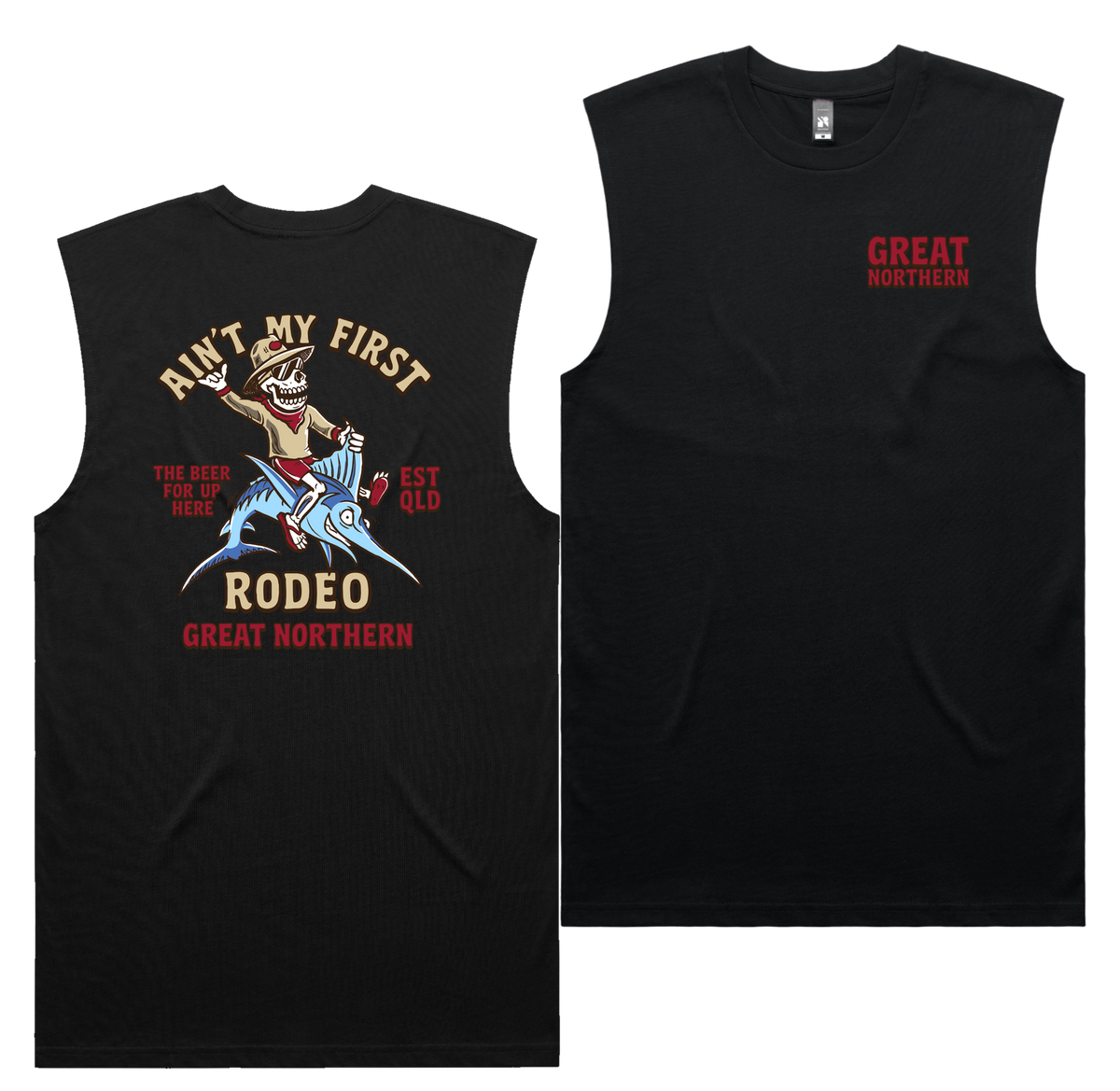 Rodeo Tank — Black front & back