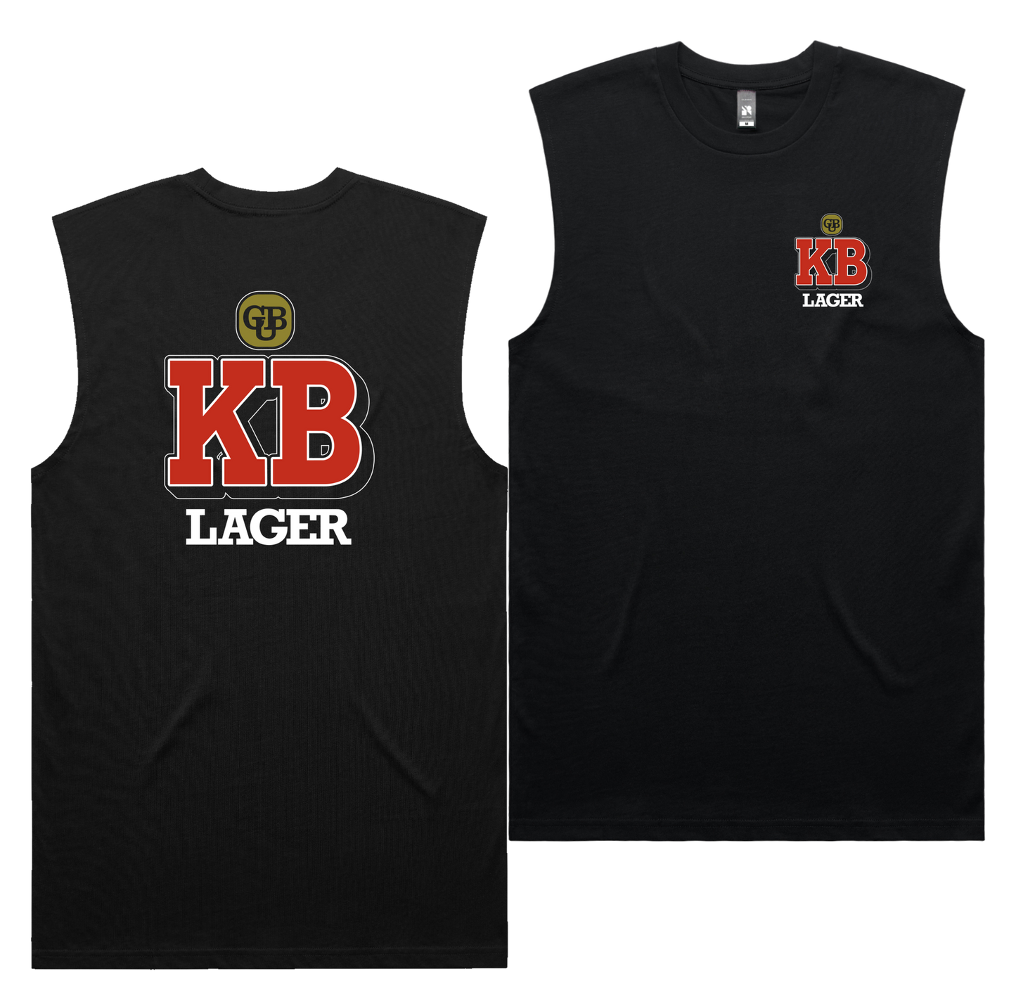 KB Larger Tank — Black front & back