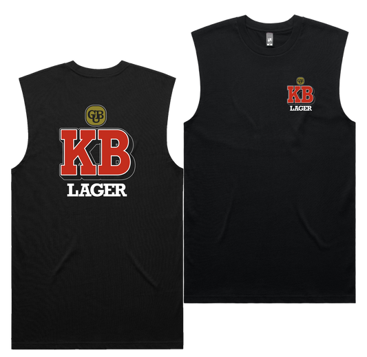KB Lager Tank — Black front & back