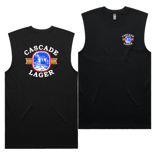 Flowing Ribbon Tank — Black front & back