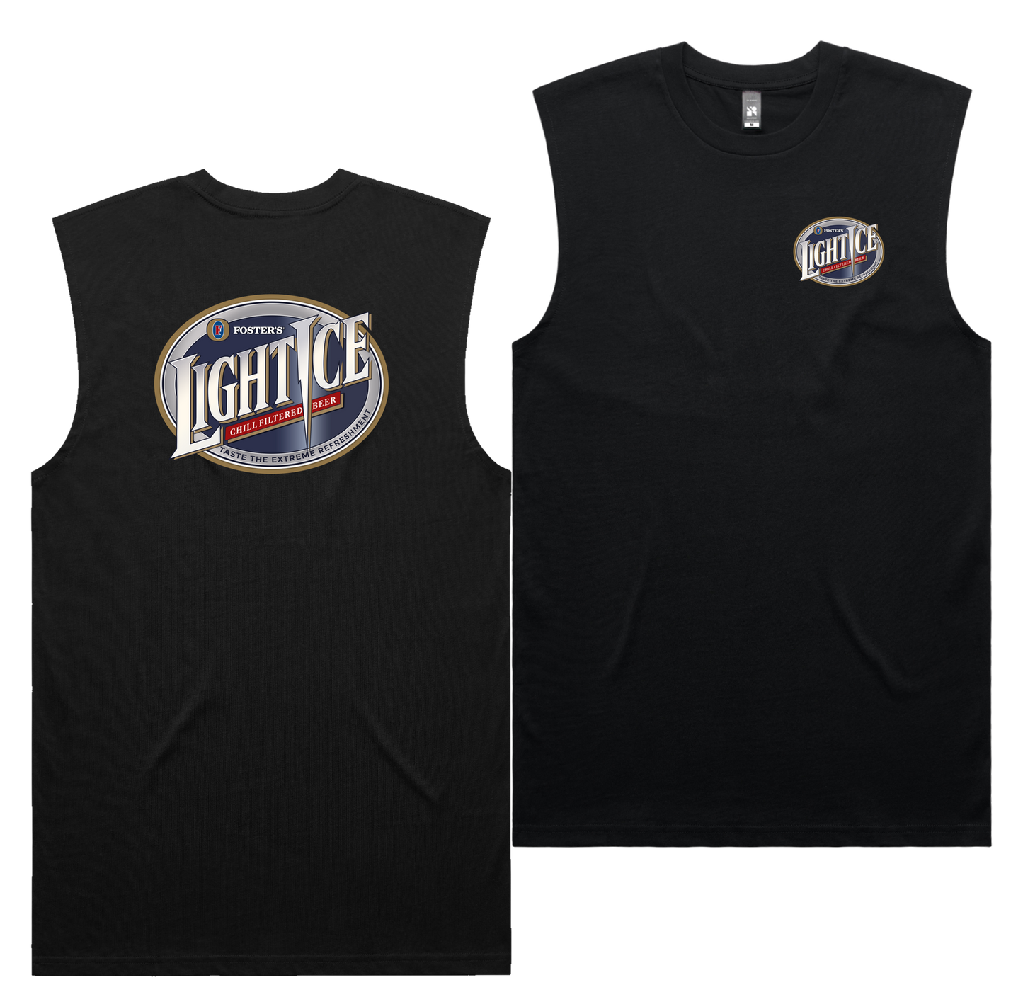 Light Ice Tank — Black front & back