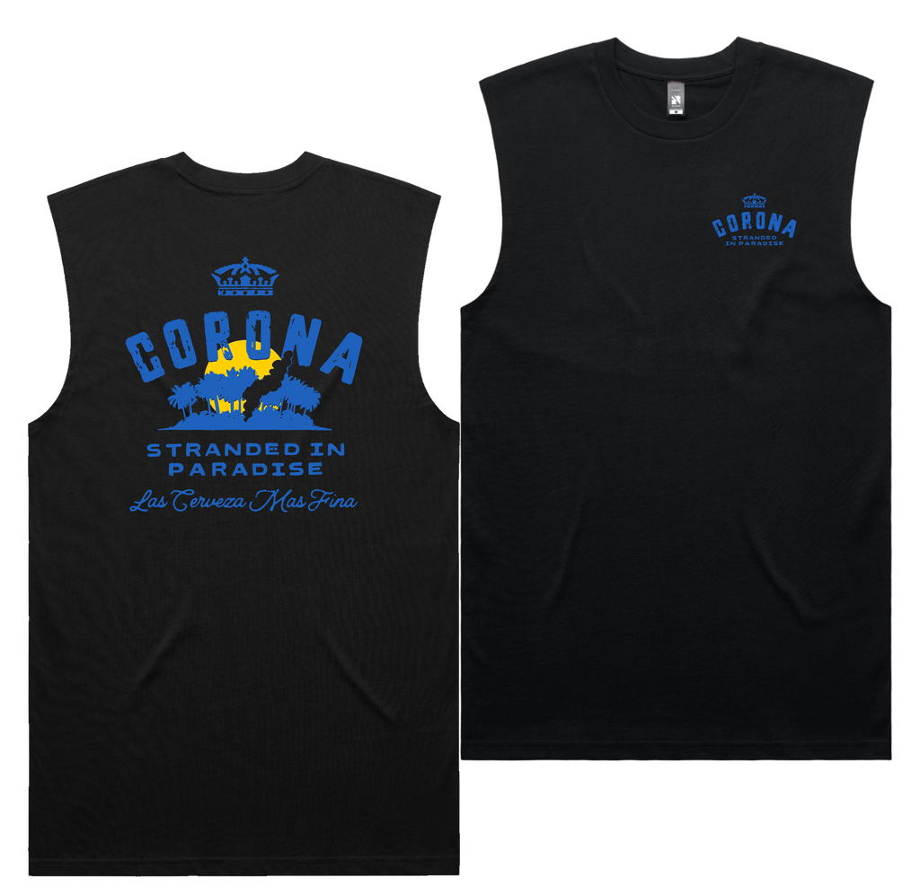Stranded Tank — Black front & back