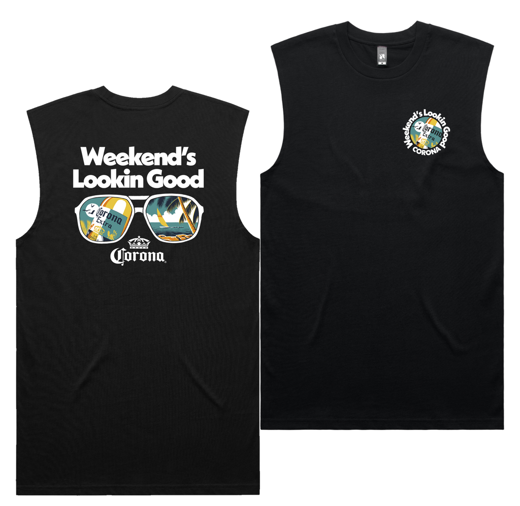 Lookin Good Tank — Black front & back