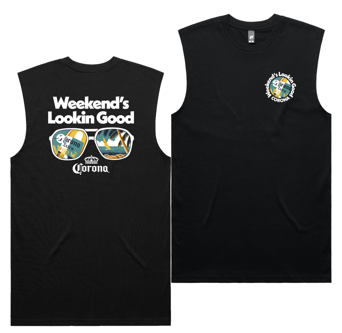 Lookin Good Tank — Black front & back