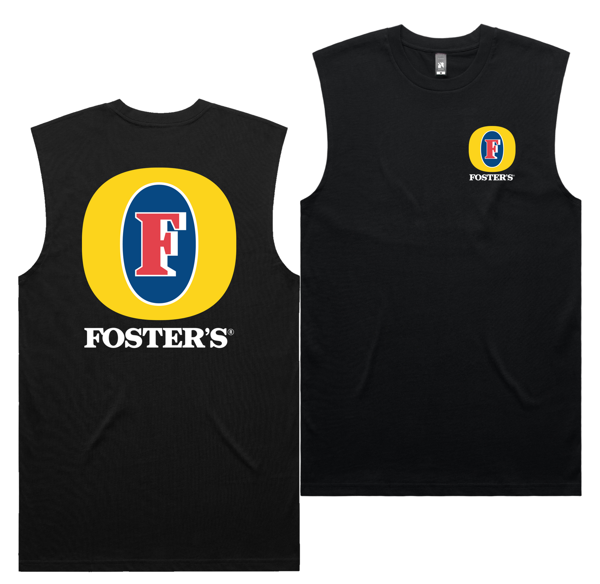 Foster's Classic Tank — Black front & back