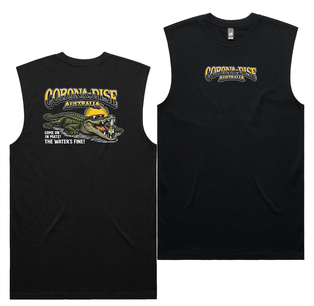 Corona Smile Tank — Black front & back
