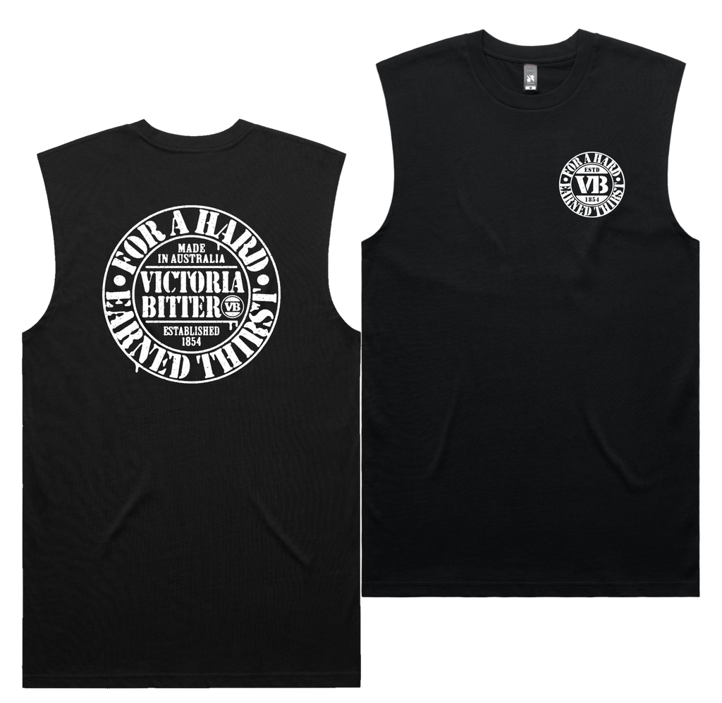 Batched Tank — Black front & back