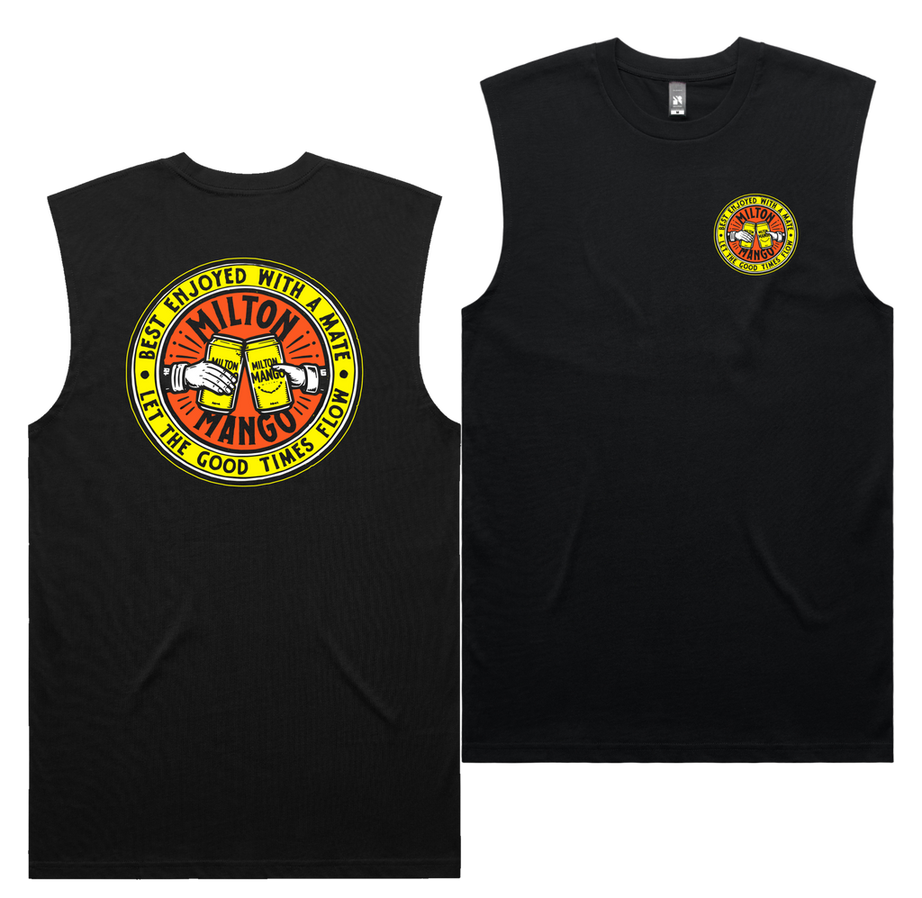 Good Times Tank — Black front & back