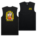 Frothin Chooks Tank — Black front & back