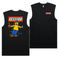 Lesssgo Knights 2026 Tank — Black front & back
