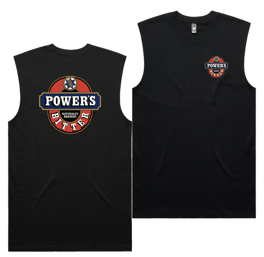 Power's Bitter Tank — Black front & back