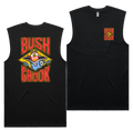 Stuffed Chook Tank — Black front & back