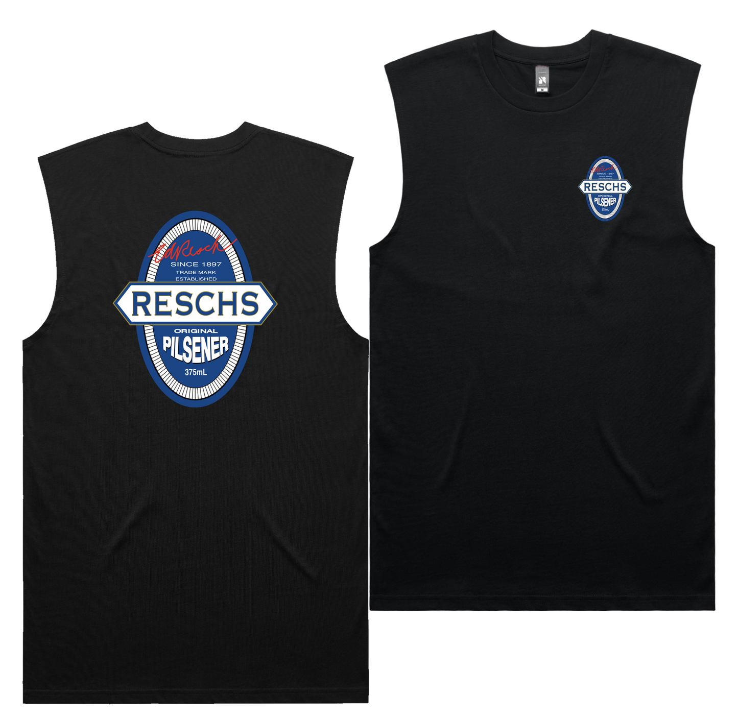Original Pilsener Tank — Black front & back