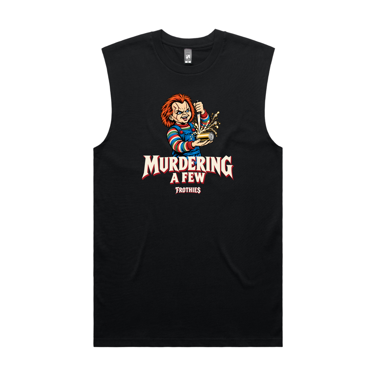 Murdering A Few Tank Black — Black front